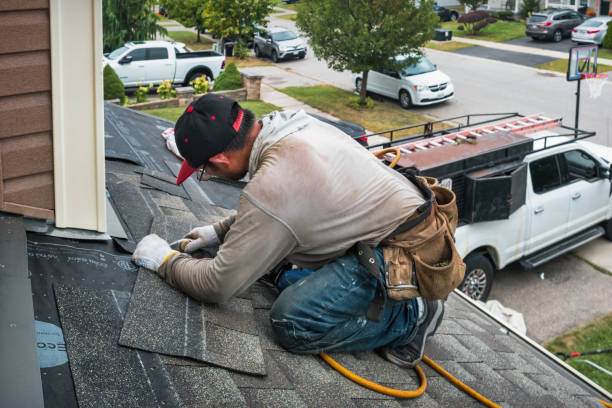 Professional Emergency Roof Repair technician working in Montgomeryville, PA